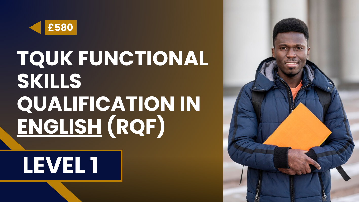 TQUK Functional Skills Qualification in English (RQF) – Level 1